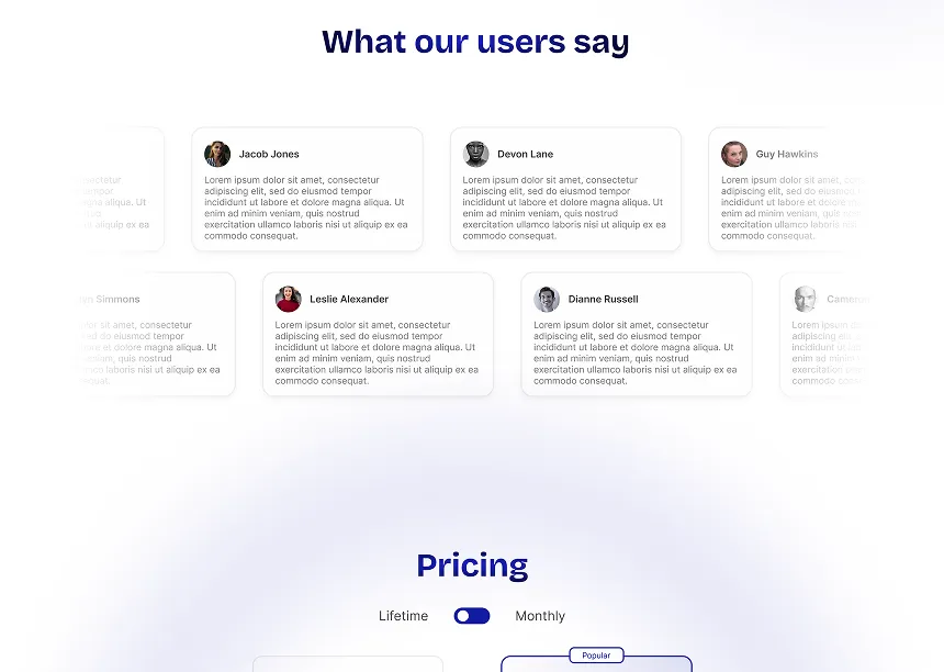 Capture d'écran de la maquette Pinfig